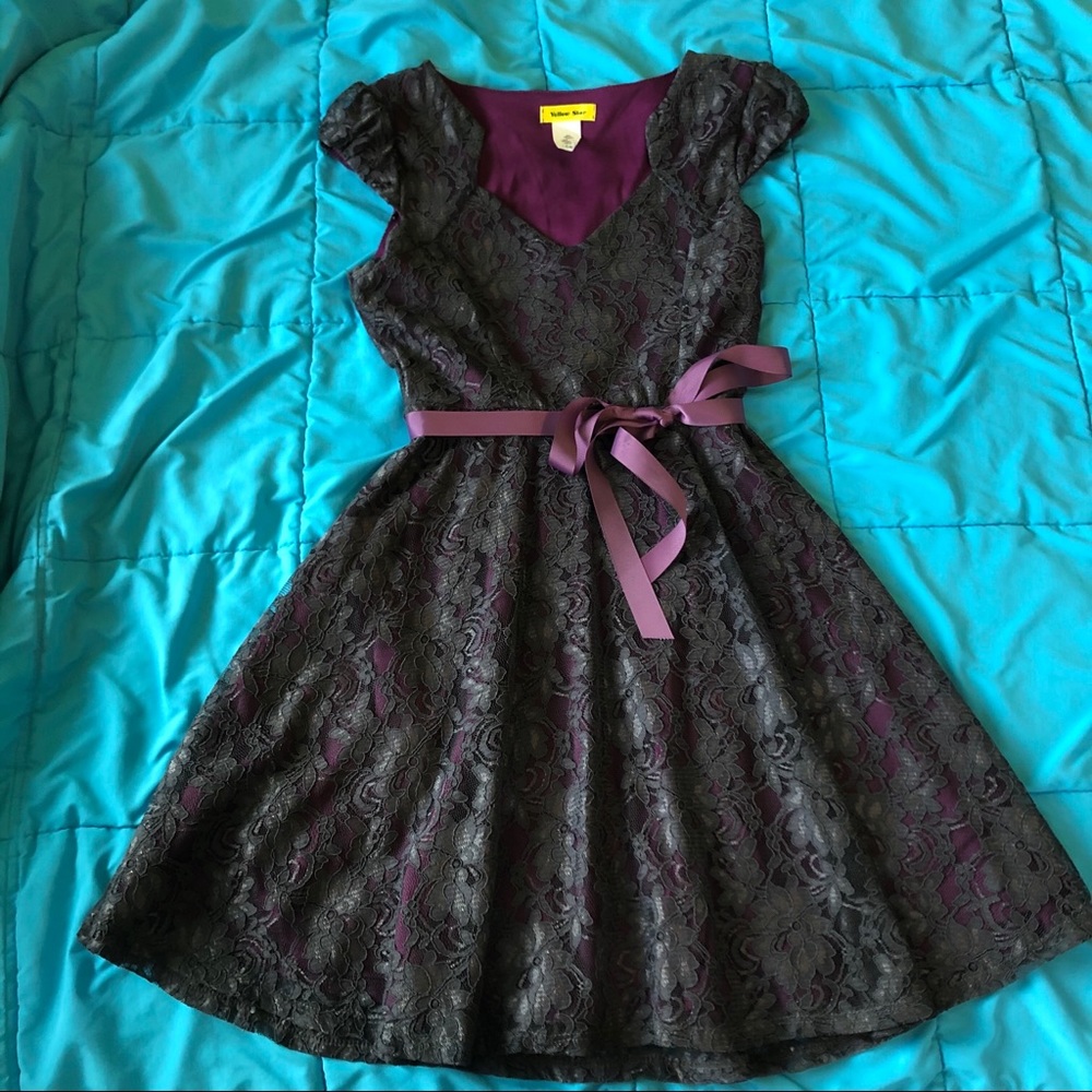 Small stretchy purple dress